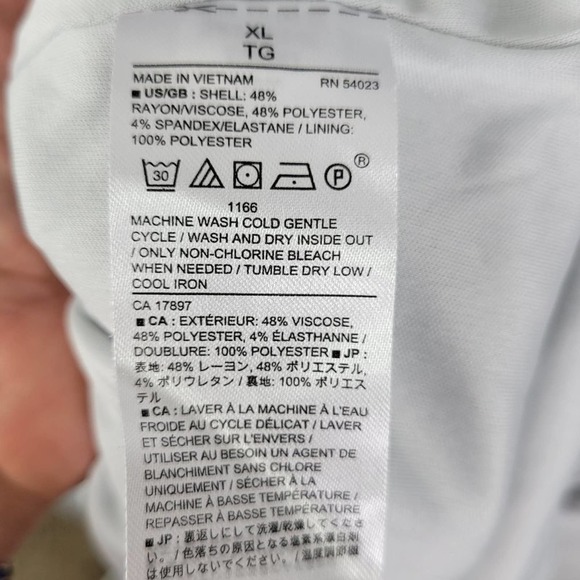 Banana Republic Factory Dress XL Light Gray Knit Drape Neckline Elastic Waist - Picture 7 of 11